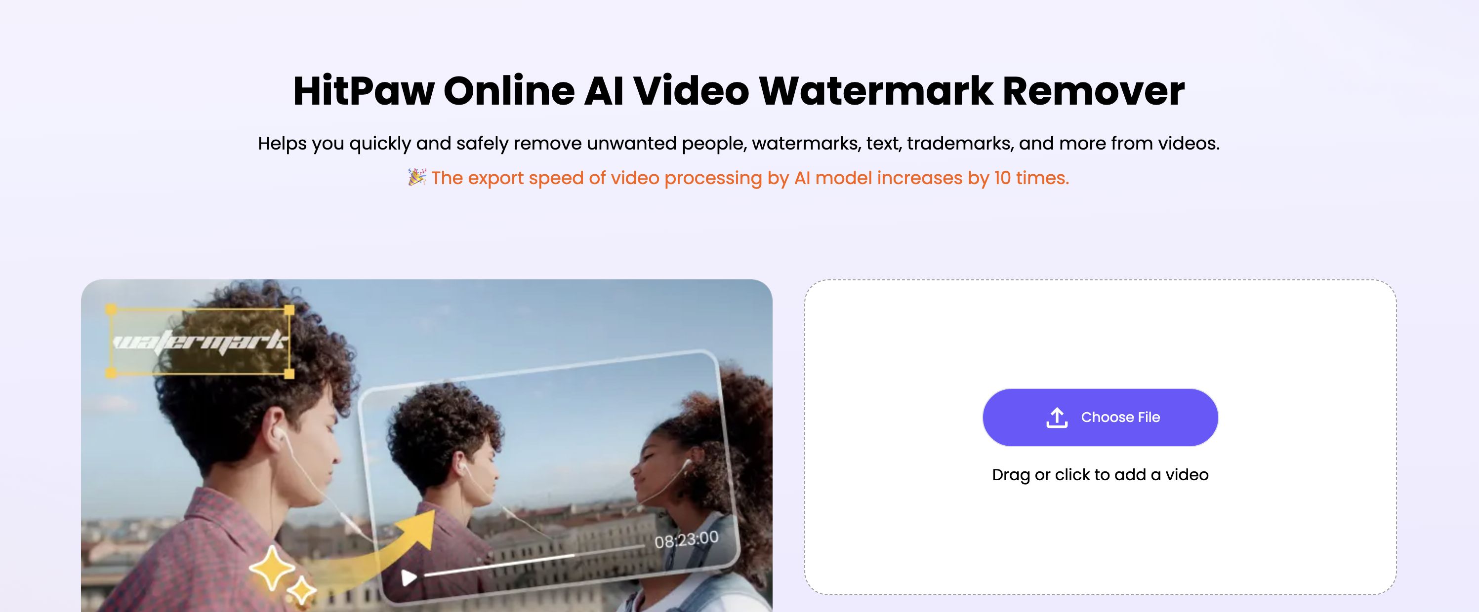 حذف لوگوی Sora با برنامه Hitpaw